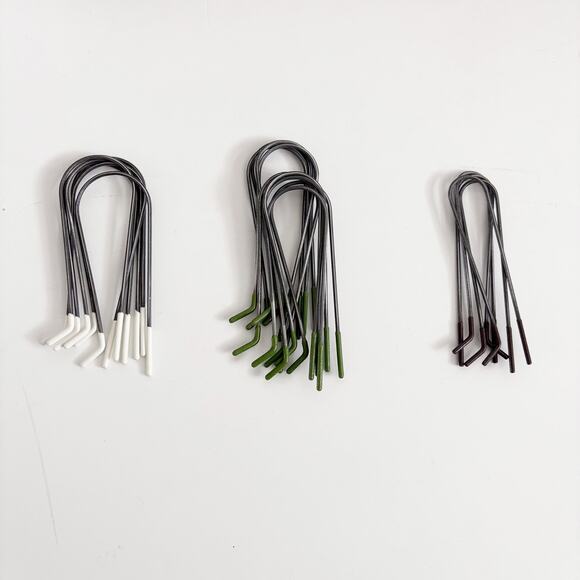 Vintage Clairol Custom CareSetter KF-20 Hot Rollers Velvet Curlers with Clips - Picture 9 of 12